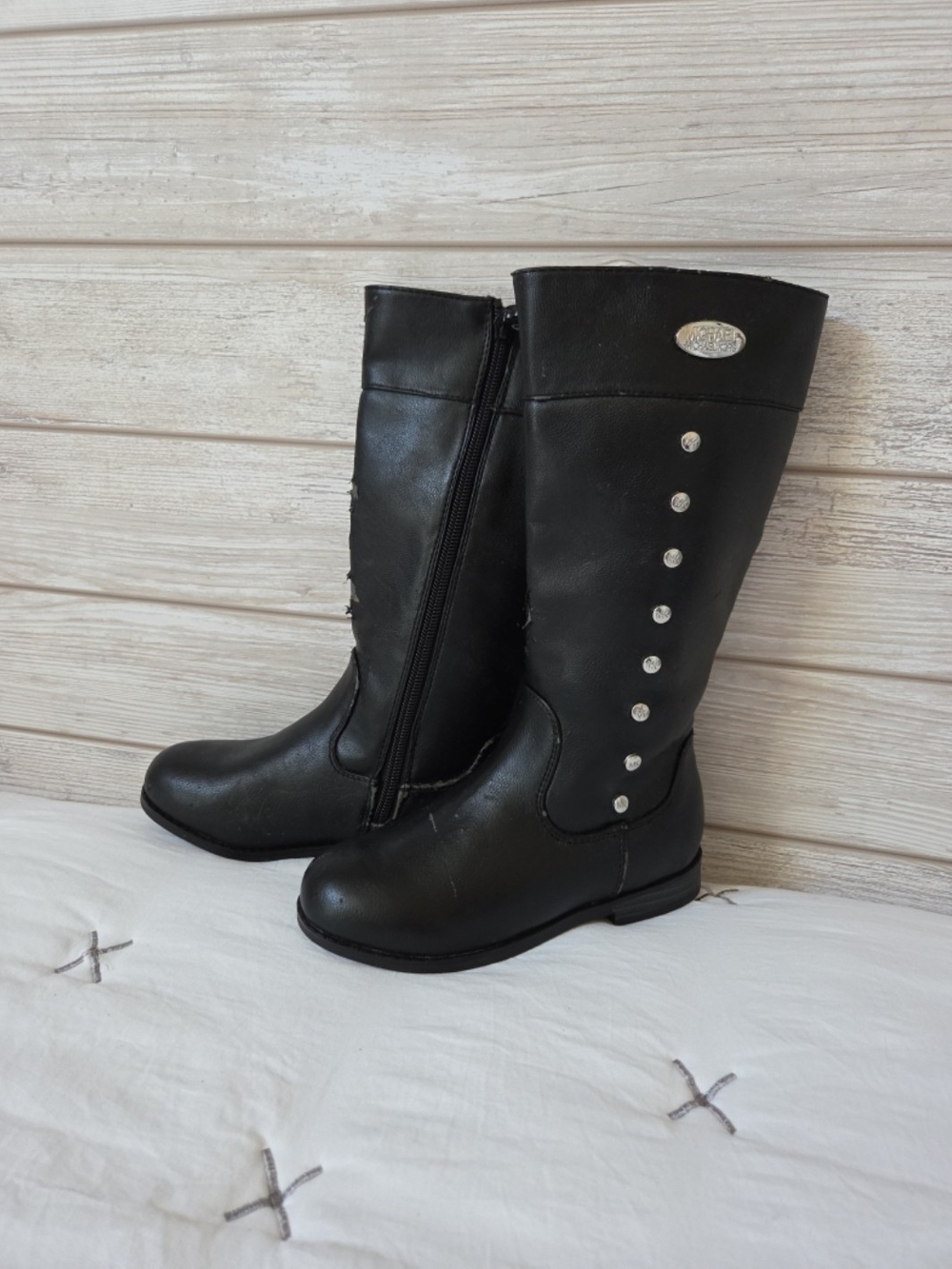 Michael Kors Girls Leila Black Boots
